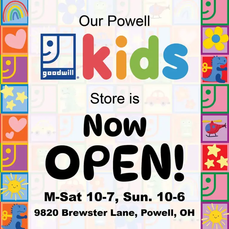 Goodwill Kids store now open in Powell, OH.