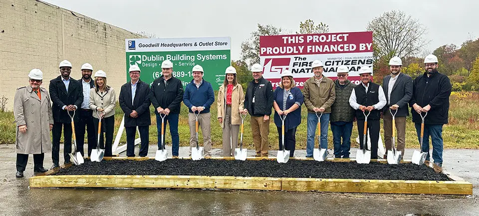Groundbreaking ceremony for new Goodwill headquarters and outlet store in Marion.