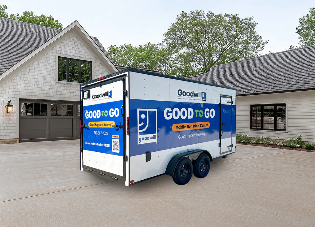 Good-to-Go Mobile Donation Center, parked at home driveway